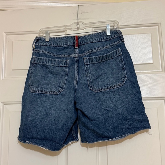 Hollister Denim Blue Women's Shorts Low Rise Baggy Jort Size 26 - Picture 7 of 8